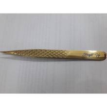 Load image into Gallery viewer, Straight Up Tweezer - Gold Edition - The Lash Plug London